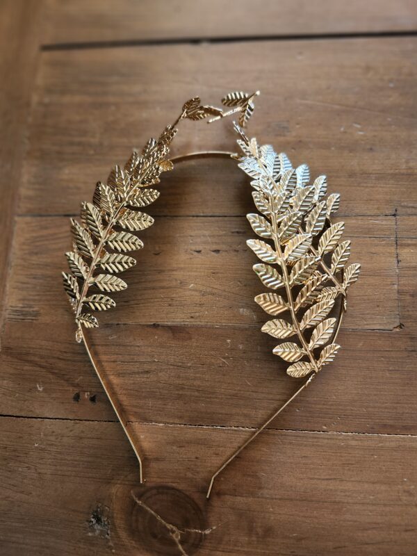 Goddess Leaf Headband Leaves Crown Tiara Greek Goddess Headband Wedding Headpiece for Women Girls (Golden) | EZ Auction