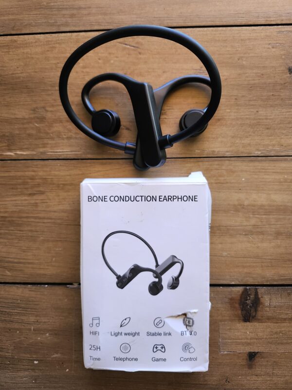 Bone Conduction Headphones, Open-Ear Headphones Bluetooth 5.3 Sport Headset with Mic, IPX5 Waterproof Sweatproof Lightweight Wireless Earphone for Running Cycling Driving Workouts | EZ Auction