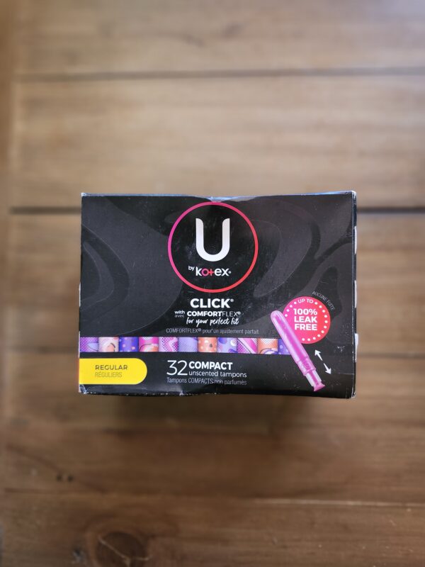 U by Kotex Click Compact Tampons, Regular Absorbency, Unscented, 32 Count | EZ Auction
