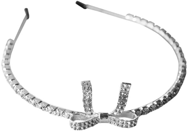 1pc Headband Rhinestone Headdress Rhinestone Hair Band Bow Tie Hair Hoop Bridal Crown Crystal Hair Hoop Bridal Hair Hoop Tiara Women Headdress Rhinestones Hair Crown Banquet Alloy | EZ Auction