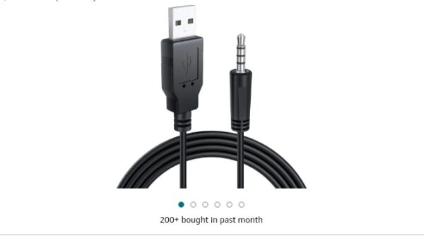 Ancable 3-Feet USB 2.0 Type A to 3.5mm AUX Male Charging Cable Cord for MP3 MP4 Players, Headphones, Speakers, Watches, Boombox, Research Chips and Any Other Device with 3.5mm Port | EZ Auction