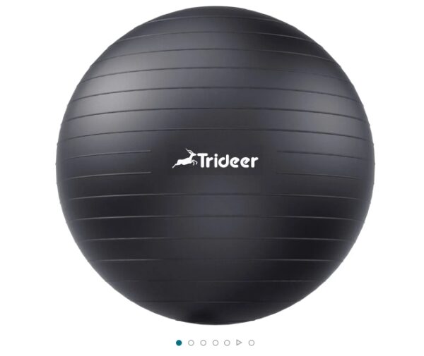 Trideer Yoga Ball Exercise Ball for Working Out, 5 Sizes Gym Ball, Birthing Ball for Pregnancy, Swiss Ball for Physical Therapy, Balance, Stability, Fitness, Office Ball Chair, Quick Pump Included | EZ Auction