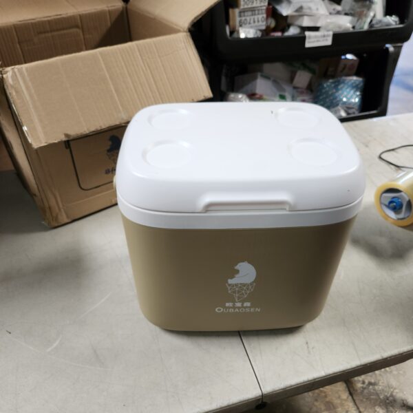 13L Camping Cooler, Ice Cube Insulated Box, Picnic Car Ice Bucket, Portable Small Insulated Cooler, Outdoor Camping Picnic Cooling Refrigerator | EZ Auction