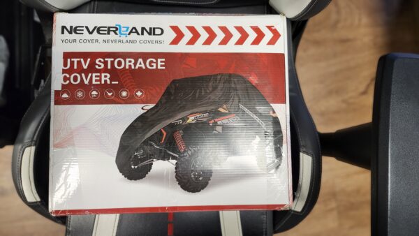 ***LxWxH:126INx65INx73***NEVERLAND UTV Cover Heavy Duty Ranger Cover Waterproof 4-6 Seater Side by Side Covers 4 Door All Weather Storage with Reflective Strip Compatible with Polaris RZR General Can-Am Yamaha SxS | EZ Auction