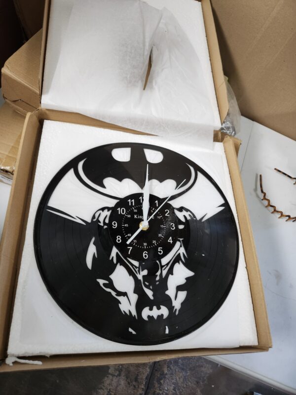 Vinyl Record Wall Clock 12 Inch Dark Knight Gift | EZ Auction