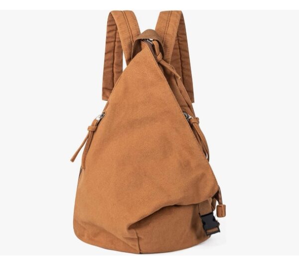 Canvas Vintage Backpack Purse for Women Casual Daypack Outdoor Travel Rucksack Lightweight Hiking Backpacks for Men Women (Brown) | EZ Auction