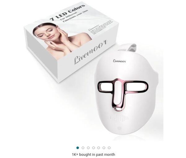 Led Face Mask Light Therapy At Home, Red Light Therapy Mask for Face, 7 Colors LED Face Mask Light Therapy | EZ Auction