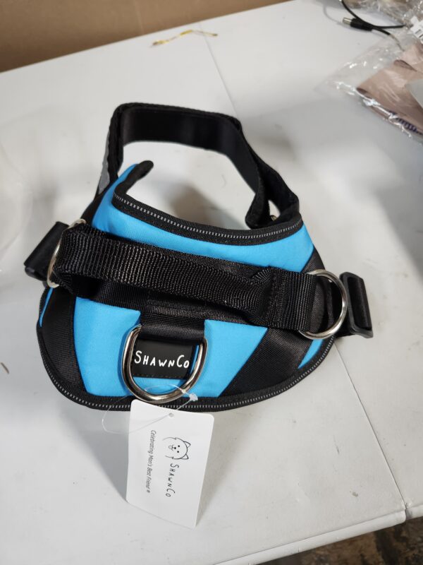 ShawnCo Essential Dog Harness, No-Pull Pet Vest with 3 Leash Clips, No Choke, Reflective, Adjustable and Padded, for Easy Walking and Training for Small, Medium and Large Dogs (Oceanic Blue, M) | EZ Auction