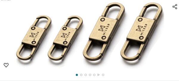 2 Size Zipper Clip Theft Deterrent - Anti Theft Zipper Clips Keep The Zipper Closed - Zipper Locks for Backpacks, Purses 4pcs Bronze | EZ Auction