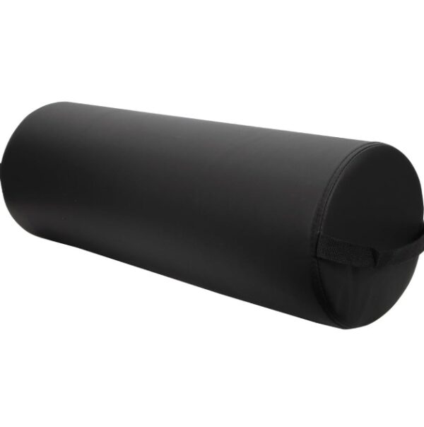 ForPro Jumbo Full Round Bolster Pillow, Black, Oil and Stain-Resistant, for Massage and Yoga, 9” R x 26” L | EZ Auction