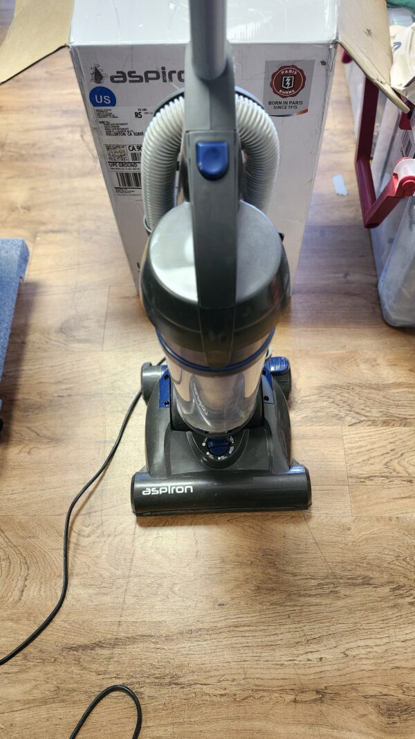 ***USED REFER TO IMAGES AND DESCRIPTION***Aspiron CA024-2.8QT Upright Vacuum Cleaner, 2.80QT, Blue | EZ Auction