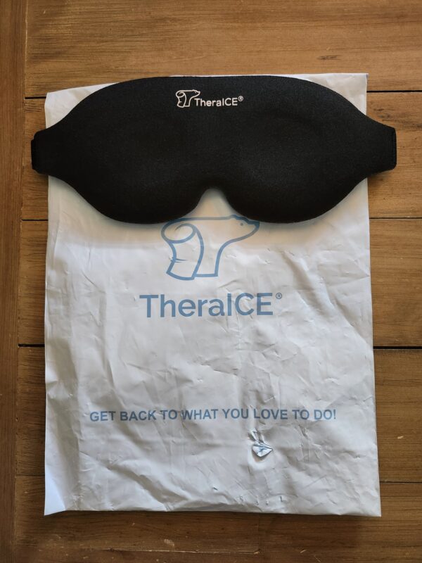 TheraICE Sleep Mask + Cooling Gel Relief - Sleep Eye Mask Blackout Blindfold Cold - 3D Contoured Relaxing No Pressure Eye Cover to Block Light for Comfortable Soothing Night Sleeping/Men & Women | EZ Auction