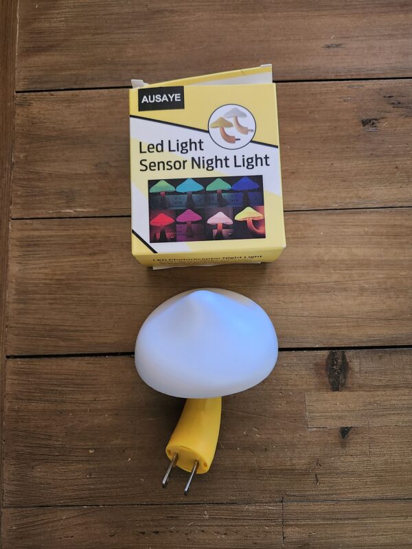 iBetterLife Mushroom Sensor LED Night Light Plug-in 7 Color Changing Magic Mushroom Lamp, Mini Dream Bed Cute Colourful Nightlight for Adults Kids for Bedroom, Bathroom, Stairs, Hallway Corridor | EZ Auction