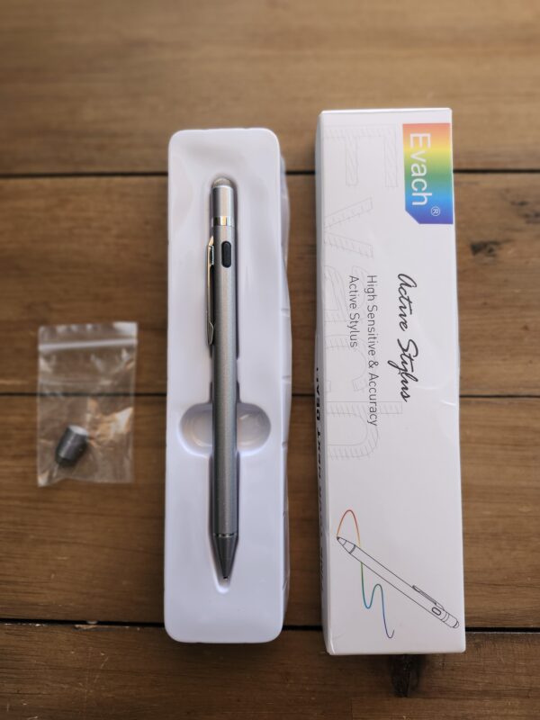 Active Stylus Digital Pen with Ultra Fine Tip Stylus for iPad iPhone Samsung Tablets, Compatible with Apple Pen,Stylus Pen for iPad Pro, Grey | EZ Auction