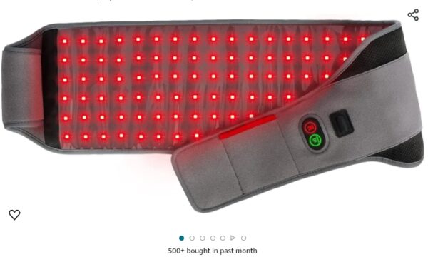 ***USED***Comfytemp Red Light Therapy Belt, FSA HSA Eligible Infrared Red Light Therapy for Body, Infrared Light Wrap with Pulse for Back Waist Muscle Pain Relief, Improve Joint Inflammation, Gift for Women Men | EZ Auction