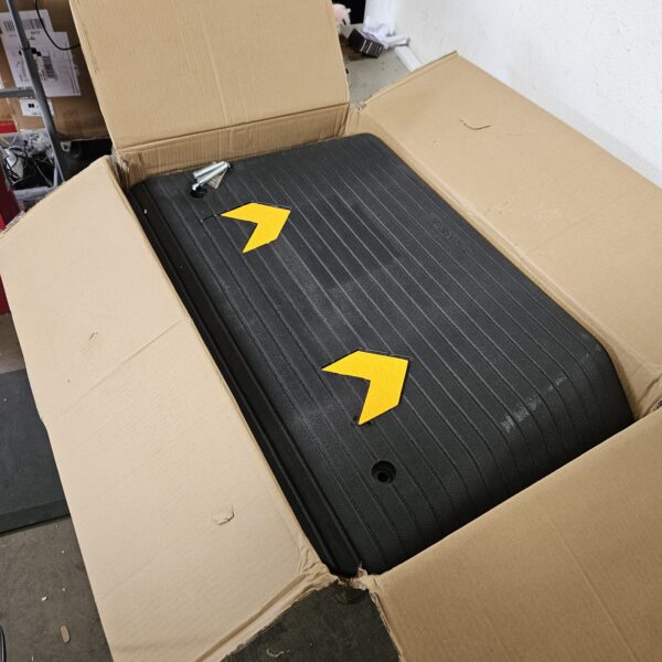 VEVOR 3" Rise Recycled Rubber Threshold Ramp for Wheelchairs & Scooters - Non-Slip Surface, 33069 Lbs Load Capacity | EZ Auction