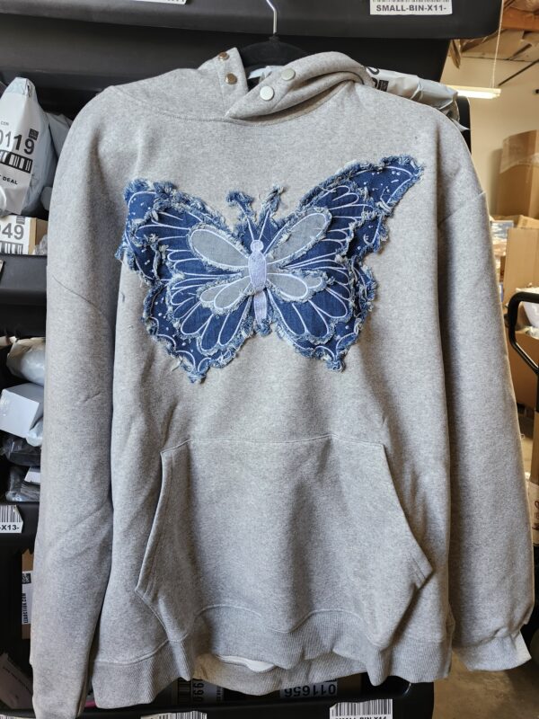 ***SIZE M***Aelfric Eden Blue Butterfly Jacquard Sweater | EZ Auction