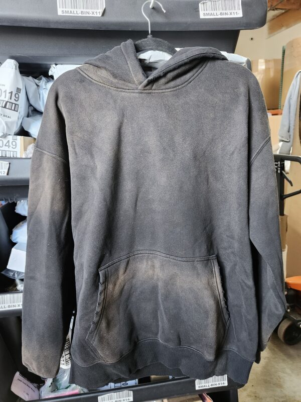 ***SIZE L***Aelfric Eden Black Bleached Hoodie | EZ Auction