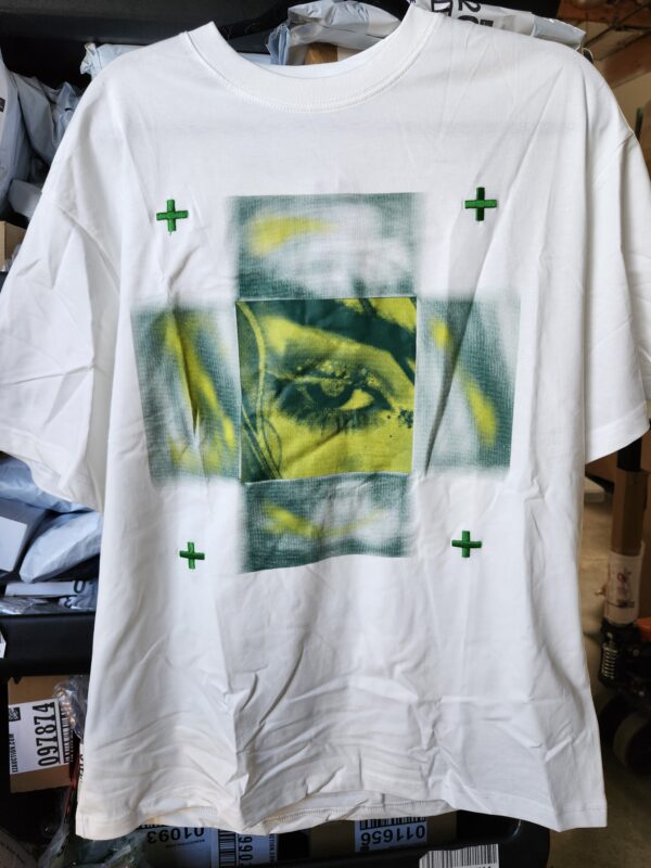 ***SIZE M***Aelfric Eden Blurring Eye Print Tee | EZ Auction