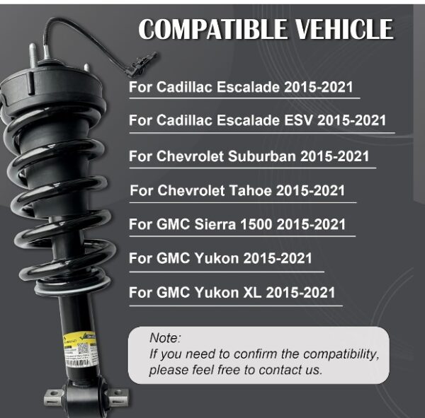 ***Cadillac Escalade 2015-2020 *** 84176631 Front Shock Strut Absorber with Magnetic Ride Control Compatible with Cadillac Escalade 2015-2020, for Chevrolet Tahoe Suburban, for GMC Yukon Denali 2015-2020 | EZ Auction