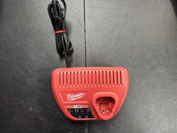 Milwaukee Genuine OEM 48-59-2401 M12 Lithium Ion 12 Volt Battery Charger w/LED Indicating, Red | EZ Auction