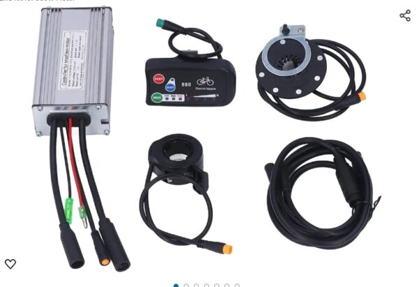 Electric Bike Conversion Kit,Bicycle Lithium Battery Conversion Kit 36V 48V 22A Controller with LED 880 Display 1 to 2 Connecting Line Kit for 500W Motor | EZ Auction