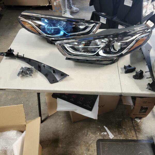 *** 2018 2019 Sonata *** Aftermarket Halogen Headlamps Headlights Assembly Replaces 92101C2500 92102C2500 HY2502217 HY2503217 Compatible with 2018 2019 Sonata | Driver Passenger Side 2pcs | By AutoModed | EZ Auction