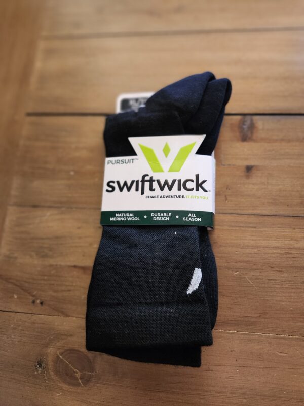 Swiftwick- PURSUIT FOUR Trail Running & Cycling Socks, Merino Wool, Durable Crew | EZ Auction