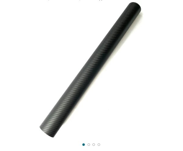 1pcs Carbon Fiber Tube 50x47x500mm,6~50mm Available, 3K roll Wrapped Twill Matte Finish. | EZ Auction