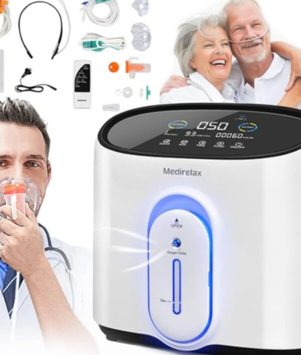 Air Flow Up to 93% Oxygen Generator, 1-7 Liter Adjustabe Household Continuous Oxygen Concentrator Machine for Home Use | EZ Auction