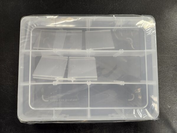 12 Grids Divided Storage Container Adjustable Hard Plastic Component Case with Removable Dividers for Items Organizing Storing | EZ Auction
