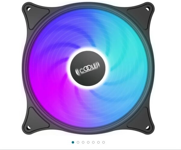 PCCOOLER 120mm Case Fan LED ARGB Silent Fans - Advanced Lighting Customizations with 7 Colors & 10 Lighting Modes - PWM High Performance Cooling Fan (FX-120ARGB-Single) | EZ Auction