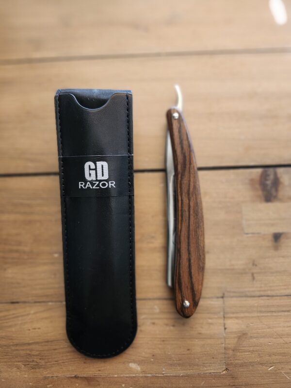 GD straight edge razors wooden handle straight edge barber made of high carbon steel shaver razor professional quality salon hair cut razor | EZ Auction