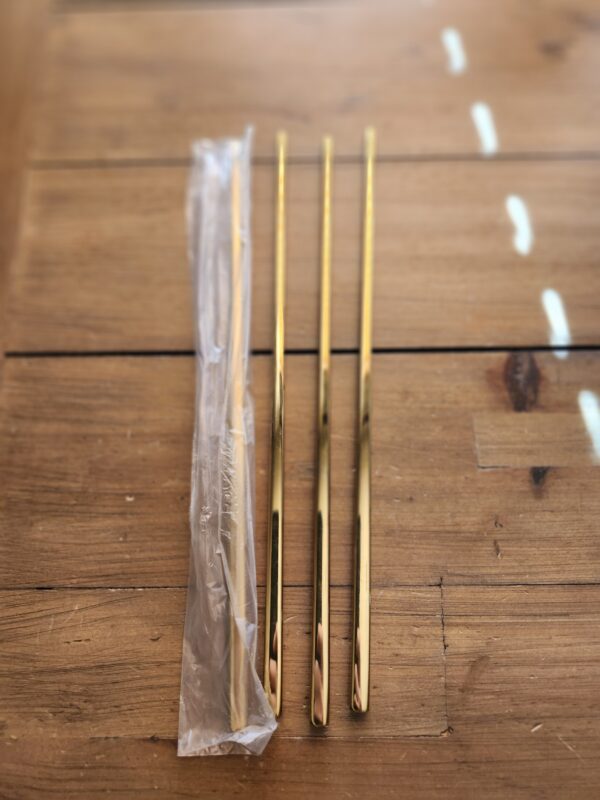 Reusable Chopsticks, Titanium Gold Plating Stainless Steel Metal Chop Sticks, Japanese Chinese Korean Chopstick Dishwasher Safe,(Gold / Chop sticks) | EZ Auction
