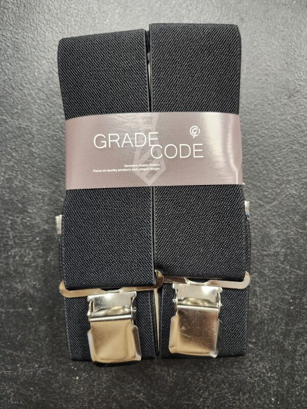 Grade Code Suspenders for Men, with Heavy Duty Clip Wide X-Back for Work | EZ Auction