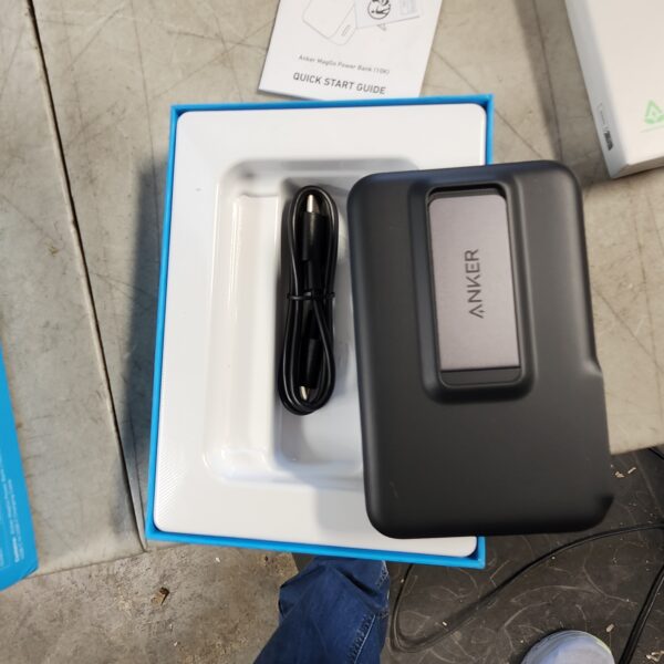Anker MagGo Power Bank, Qi2 Certified 15W Ultra-Fast MagSafe-Compatible Portable Charger, 10,000mAh Battery Pack with Smart Display and Foldable Stand, For iPhone 15/14/13/12 Only(USB-C Cable Include) | EZ Auction