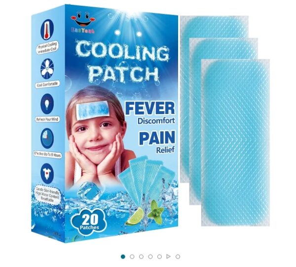 20 Sheets EasYeah Kid Fever Patches for Kids Fever Discomfort & Pain Relief, Cooling Relief Fever Reducer, Soothe Headache Pain, Pack of 20 | EZ Auction