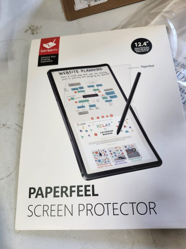 ZOEGAA Samsung Galaxy Tab S7 FE Screen Protector, Paper Screen Protector for Samsung Galaxy Tab S7 FE Plus 5G/S9 Plus/S7 FE/S8 Plus/S7 Plus 12.4 Inch 2023,Write and Draw Like on Paper | EZ Auction