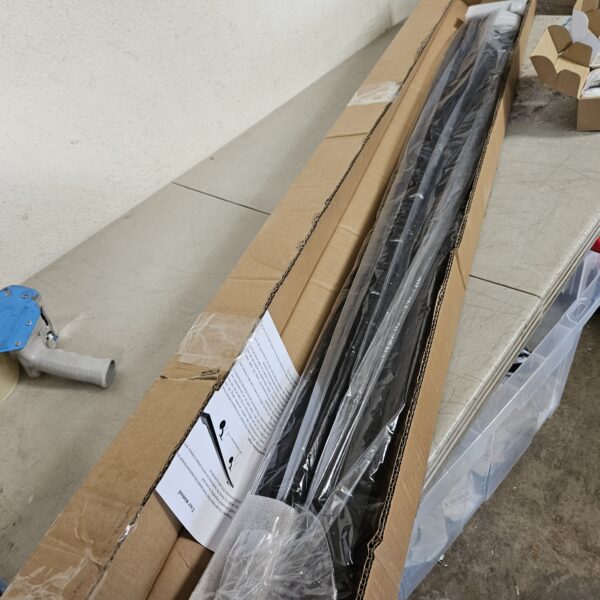 Vezek 9 Ft Aluminum Handrail Stair Rail Metal Railing Grab Bar Kit Staircase Handrails Matte Black | EZ Auction