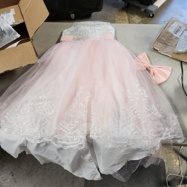 ***SIZE 8-9- **** NNJXD Girls Princess Lilac Pageant Long Dress Kids Tulle Prom Ball Gowns | EZ Auction