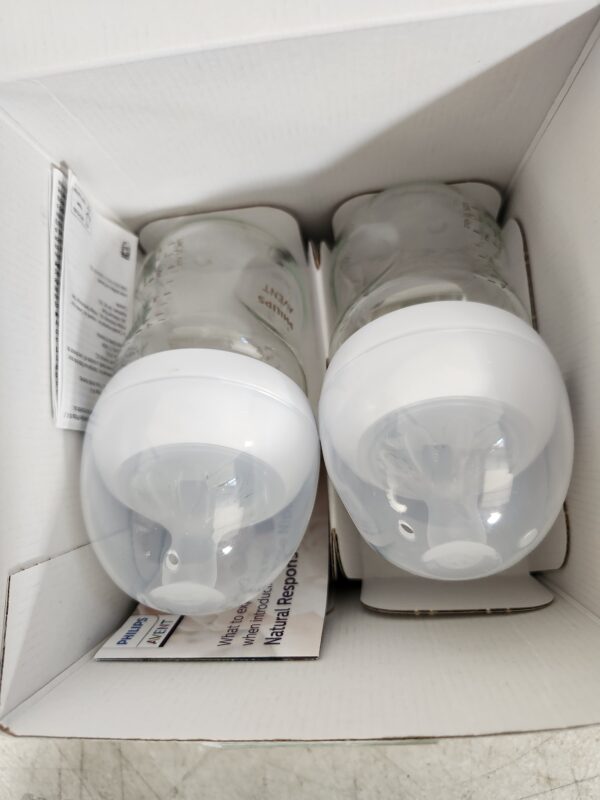 **ONLY TWO BOTTLES* Philips AVENT Anti-Colic Baby Bottles with AirFree Vent, 4oz, 4pk, Clear, SCY701/04 | EZ Auction