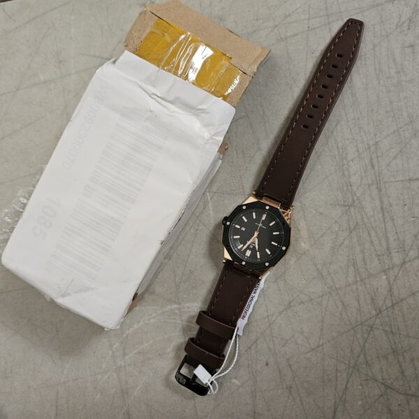 NAVIFORCE Men's Leather Watches Analog Quartz Waterproof Watch Date Casual Wristwatches | EZ Auction
