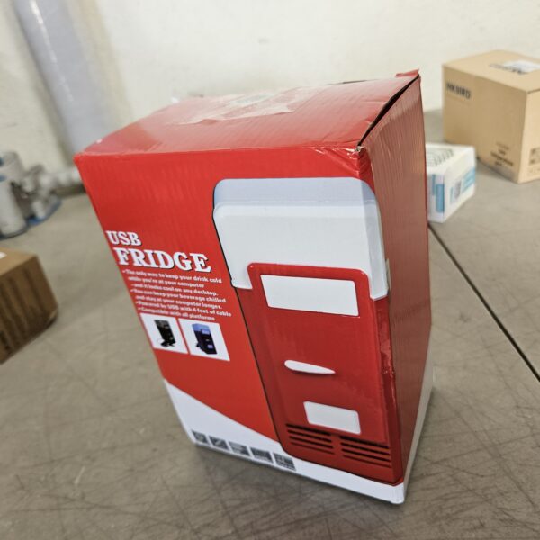 Mini USB Refrigerator Cooler Beverage Drink Cans Refrigerator and Heater for Office Desktop Hotel Home Car (Black) | EZ Auction