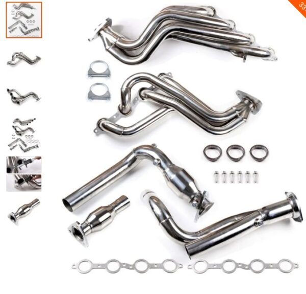SS Exhaust Header & Y-Pipe For 99-05 Chevy Silverado 1500 4.8L/5.3L, 00-04 Chevy Suburban 1500 5.3L | EZ Auction