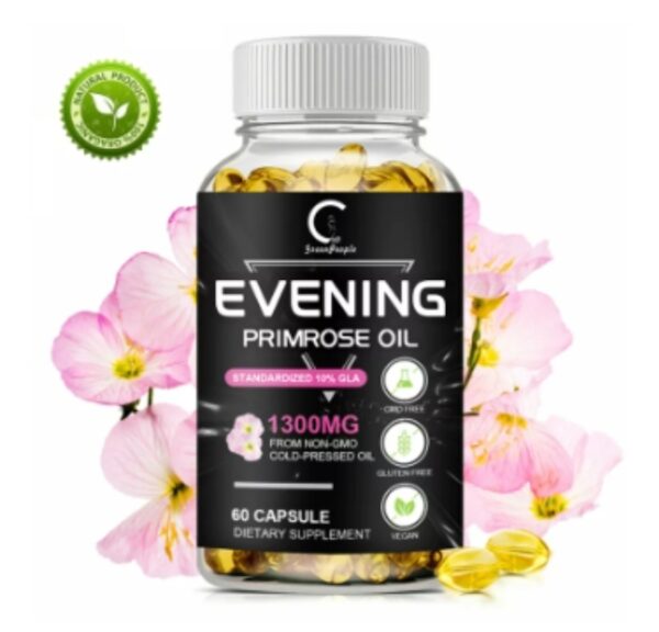 GPGP GreenPeople 1300MG Evening Primrose Oil Capsules Anti-Aging Whitening Supplement - 60 CT | EZ Auction