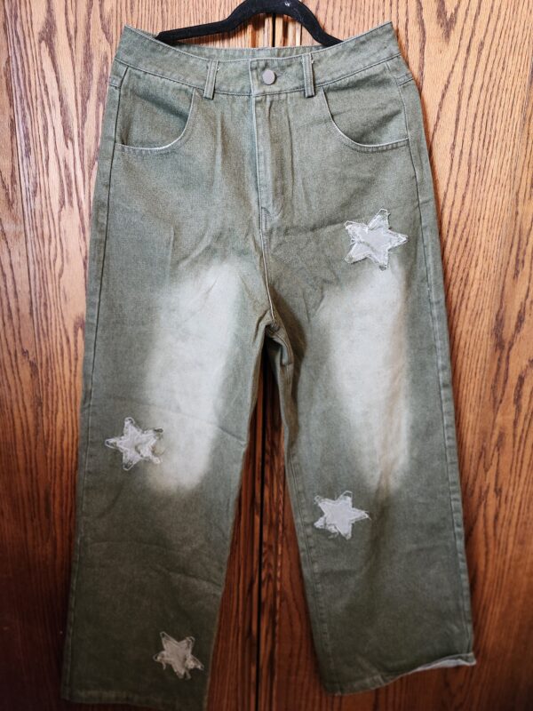 ***Size 30***Aelfric Eden Applique Embroided Pants With Stars | EZ Auction