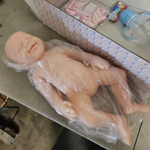 COSDOLL 18.5" Handmake Full Body Silicone Reborn Baby Dolls Lifelike Smiley Girl | EZ Auction