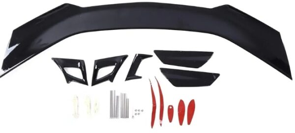 Gloss Black Rear Trunk Spoiler Lip GT Style Car Adaptations Replacement Compatible with ZL1 1LE 16‑21 | EZ Auction