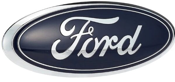 Ford AA8Z-9942528-A Nameplate DARK BLUE, 9 x 3.5 INCHES | EZ Auction