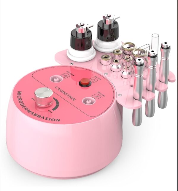 UNOISETION Diamond Microdermabrasion Machine Professional for Facial 3-in-1 Home Microdermabrasion Machine for Skin Exfoliating, Blackhead Whitehead Removal, Spray Facial Moisturizing (Pink) | EZ Auction